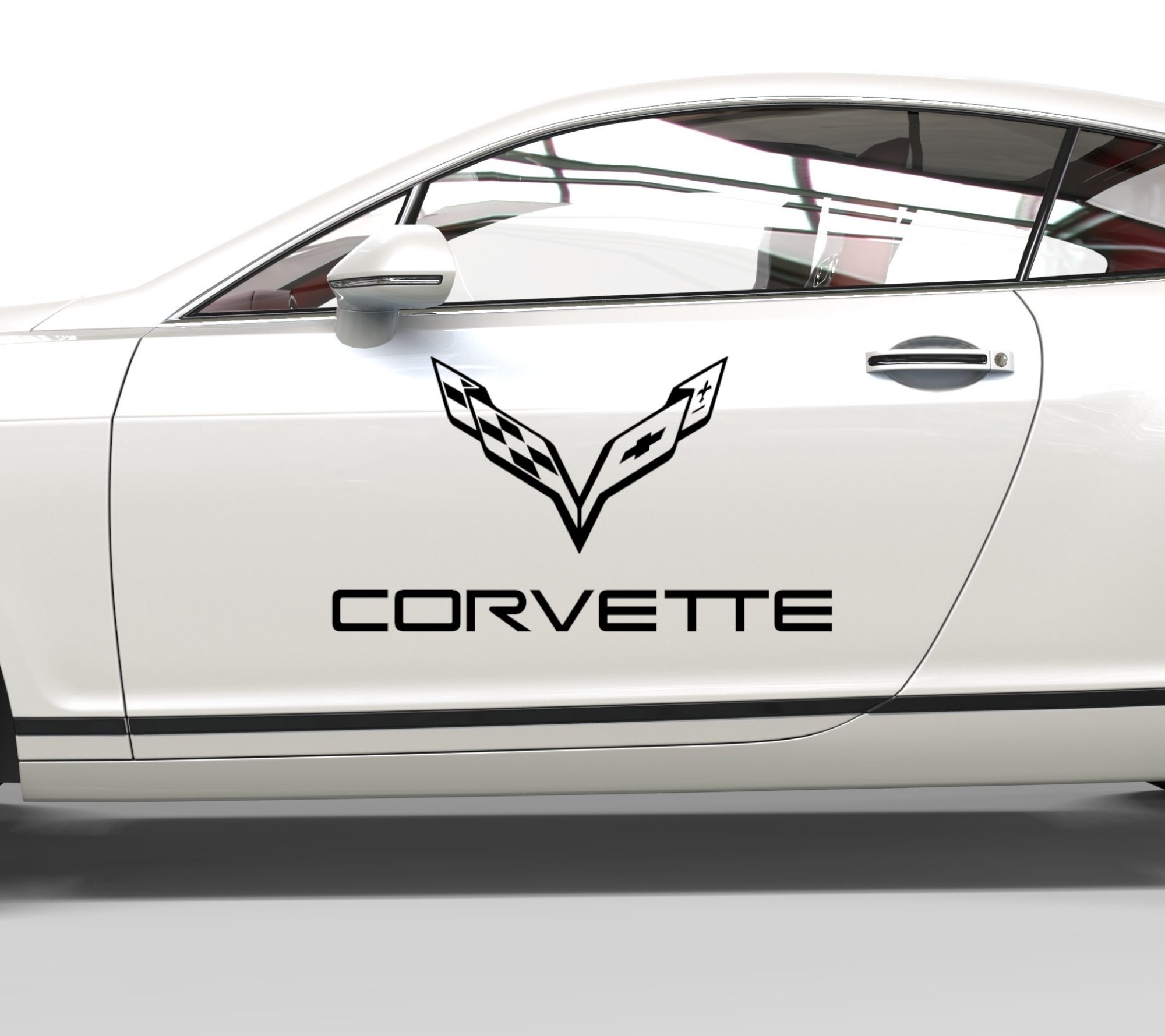 38030 Corvette Schriftzug Aufkleber